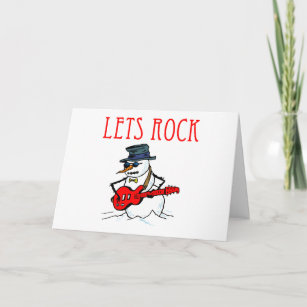 Rock N Roll Snowman Gifts Gift Ideas Zazzle Uk