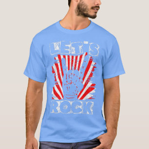 Lets Rock Vintage Rock And Roll Music Lovers1611 T-Shirt