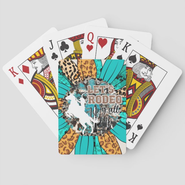 Let's Rodeo, Y'all!  Playing Cards (Back)