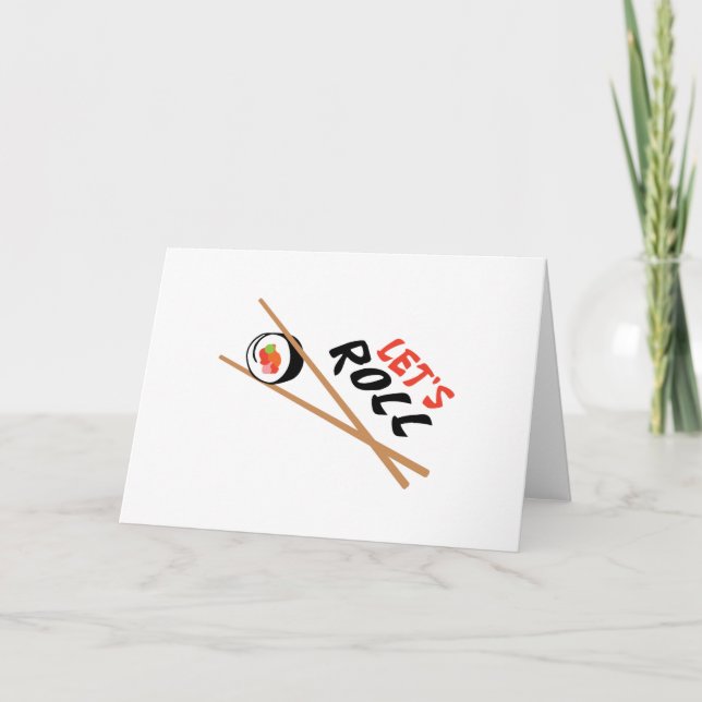 Let's Roll Card (Front)