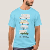 LET'S ROLL! Cute Campervan vanlife RV Trailer
