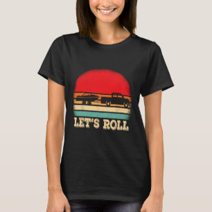 Let's Roll Retro Boating Boat Captain T-Shirt