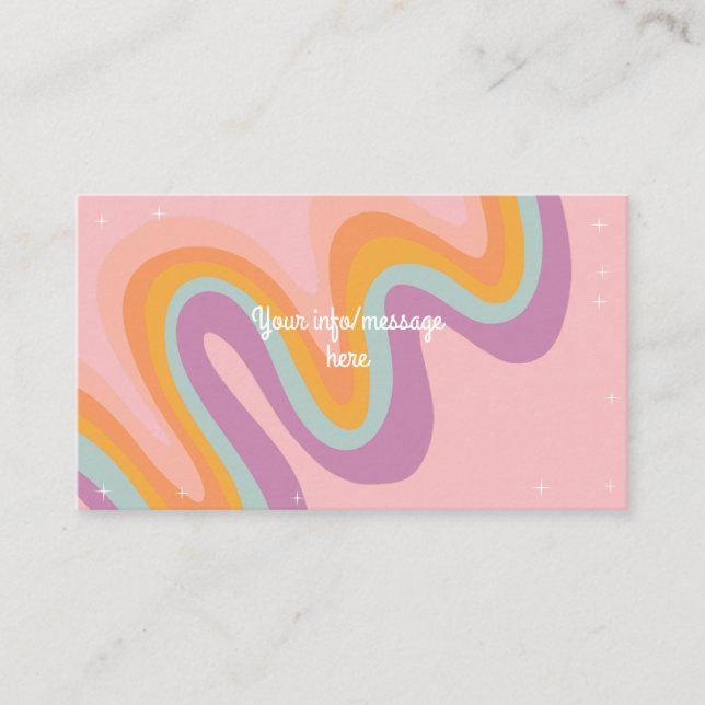 Let's roll retro roller skate birthday party enclosure card (Front)