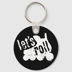 Let's Roll (Roller Hockey) Key Ring