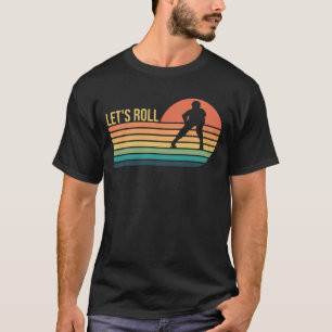 Let's Roll Roller Skating Skate Retro Vintage 70s T-Shirt