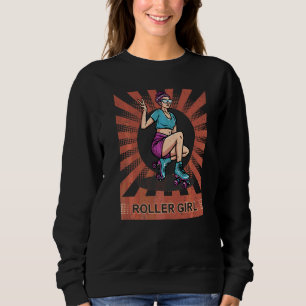 Let's Roll Skater Retro Vintage Skating Roller Ska Sweatshirt