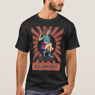 Let's Roll Skater Retro Vintage Skating Roller Ska T-Shirt