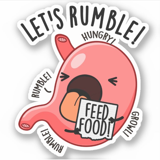 Let's Rumble Funny Stomach Pun  (Front)