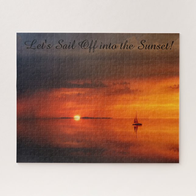 Let's Sail Off Into The Sunset Jigsaw Puzzle (Horizontal)