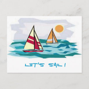 Let's Sail ! Postcard