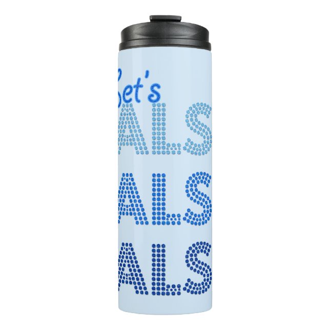 let's salsa thermal tumbler (Front)