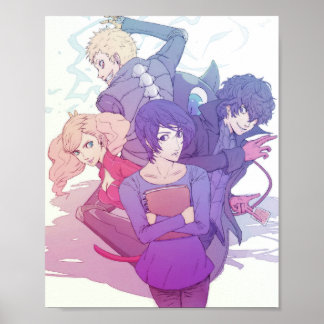 Let's Save Yusuke! Persona 5 design  Poster