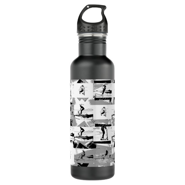 Lets Scoot Around - Stunt Scooter Rider 710 Ml Water Bottle (Front)