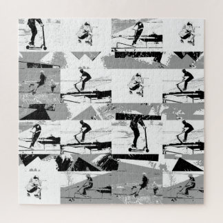 Lets Scoot Around - Stunt Scooter Rider Jigsaw Puzzle