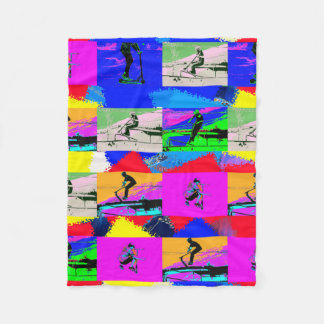 Lets Scoot - Stunt Scooter Rider Fleece Blanket
