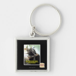 Let's see if she notices. key ring