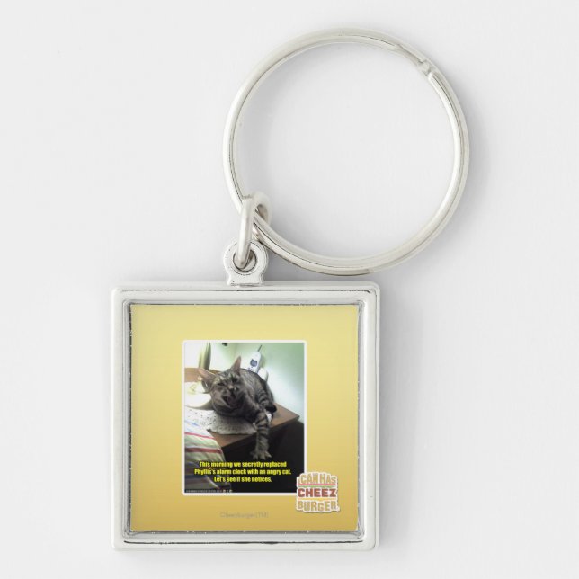 Let's see if she notices. key ring (Front)