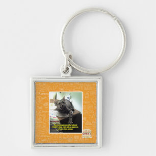 Let's see if she notices. key ring