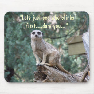 "Lets see who blinks first.." funny mousepad. Mouse Mat