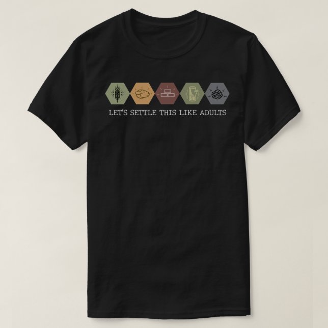 Lets Settle This Like Adults Classic T Shirt (Design Front)