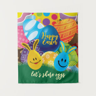 Let's Share Eggs Tapestry