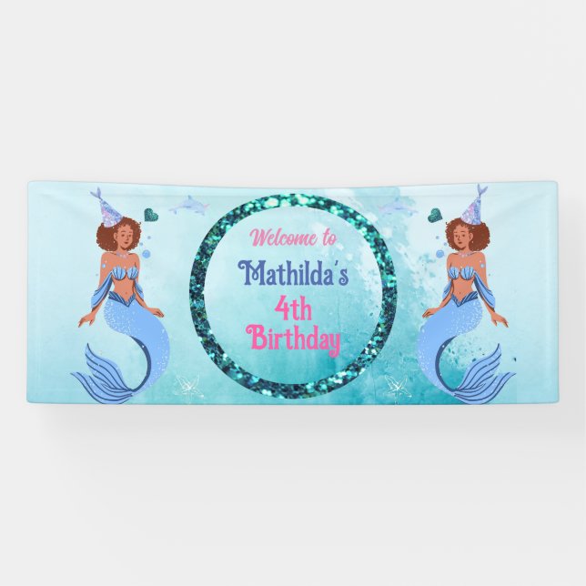 Let's Shell-ebrate! mermaid theme  Banner (Horizontal)