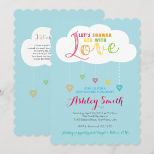 Let's shower her with Love Baby Shower Invitation