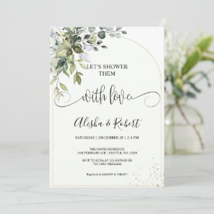 Let's Shower Them With Love Couples Shower invite