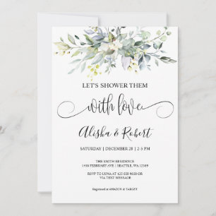 Let's Shower Them With Love Couples Shower invite