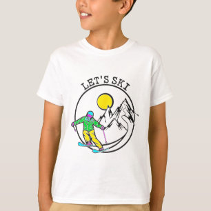Lets Ski Cool Skiing Stuff For Men Funny Ski Snowb T-Shirt