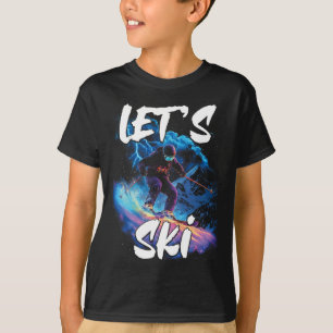 Lets Ski Downhill Skiing Gear Winter Sport Skier G T-Shirt
