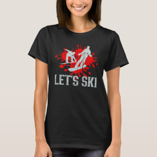 Let's Ski Vintage Snow Skiing T-Shirt