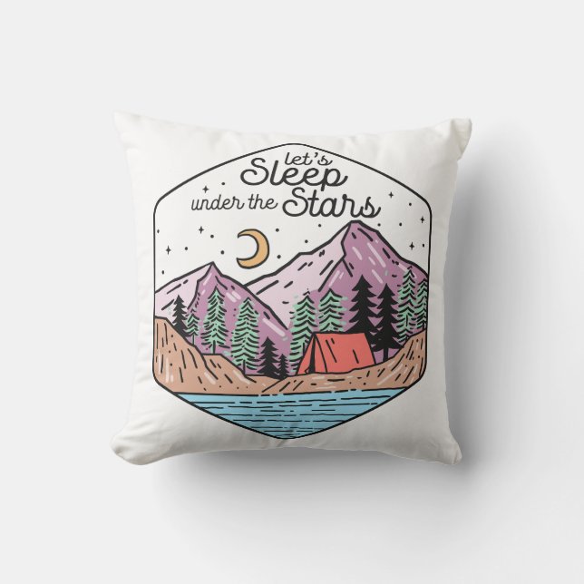Let's Sleep Under The Stars Cushion (Front)