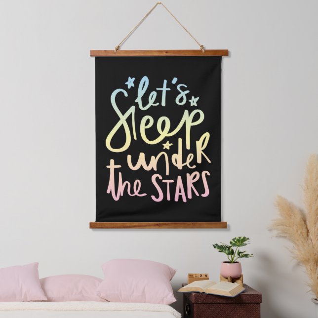 Let's Sleep Under the Stars Hanging Tapestry (Bedroom)