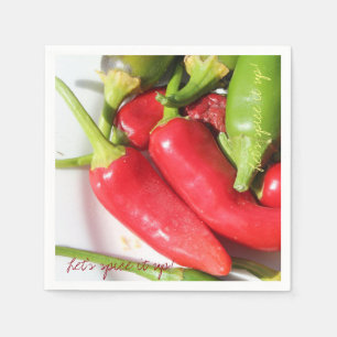 Let's spice it up Chilli peppers Paper Napkin