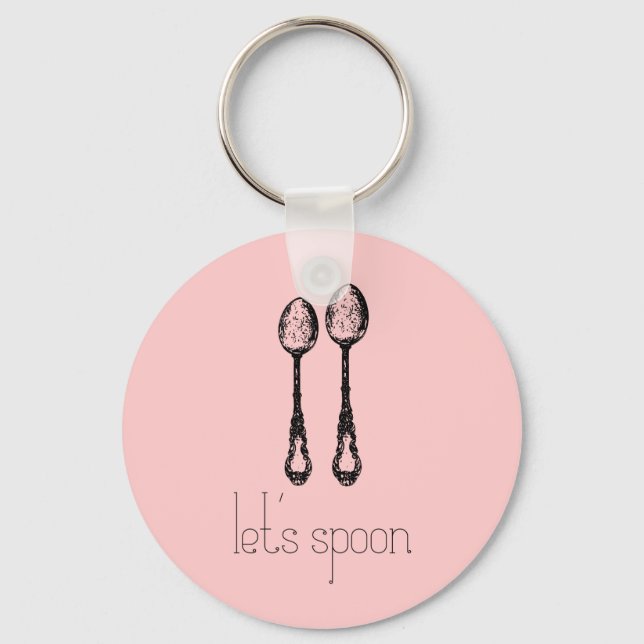 let's spoon key ring (Front)