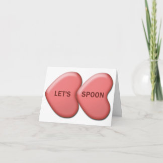 "Let's Spoon" Valentine Card