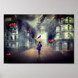 Let's stay free UKRAINE Poster