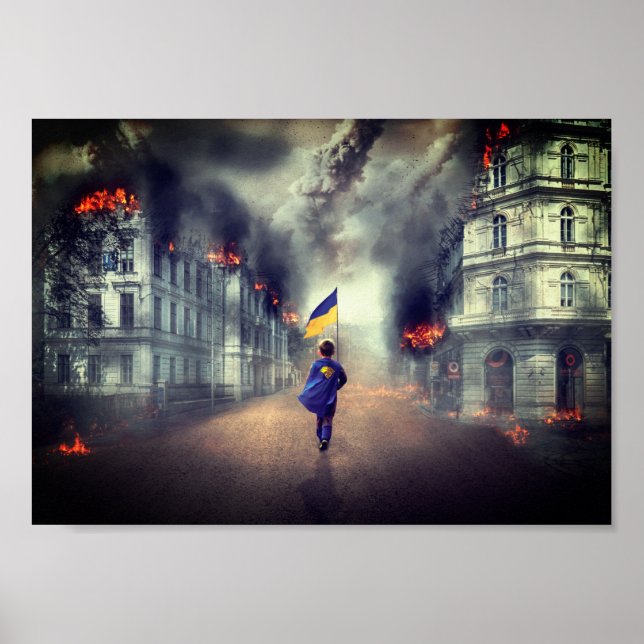 Let's stay free UKRAINE Poster (Front)