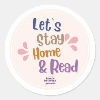 Let's Stay Home and Read Sticker