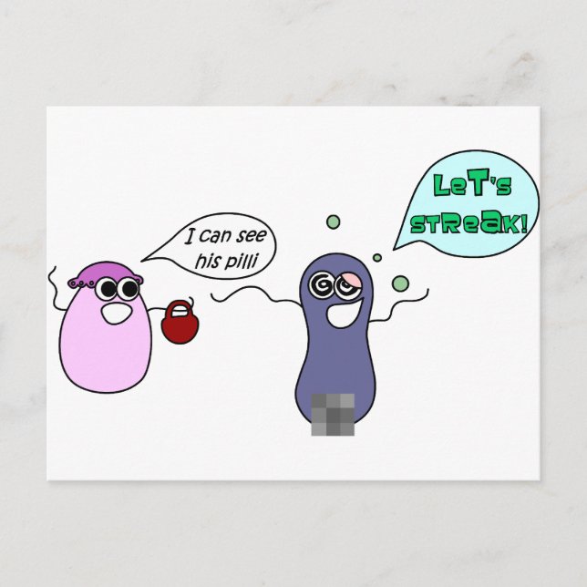 Let's Streak Postcard (Front)