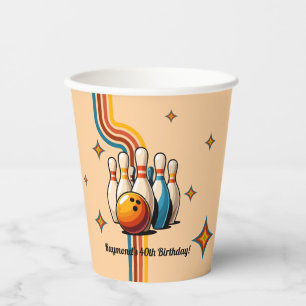 Let's Strike Up Some Fun Bowling Birthday Party Paper Cups