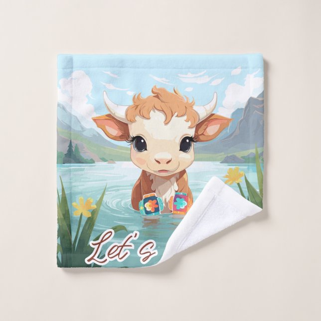Let's swim wash cloth (Wash Cloth)