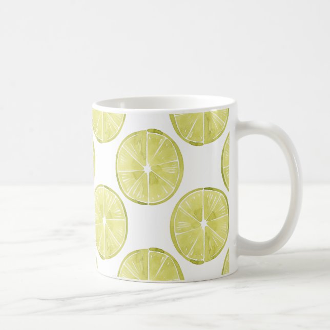 Let's Taco About It | Lime Pattern Coffee Mug (Right)
