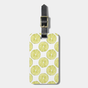 Let's Taco About It   Lime Pattern Luggage Tag
