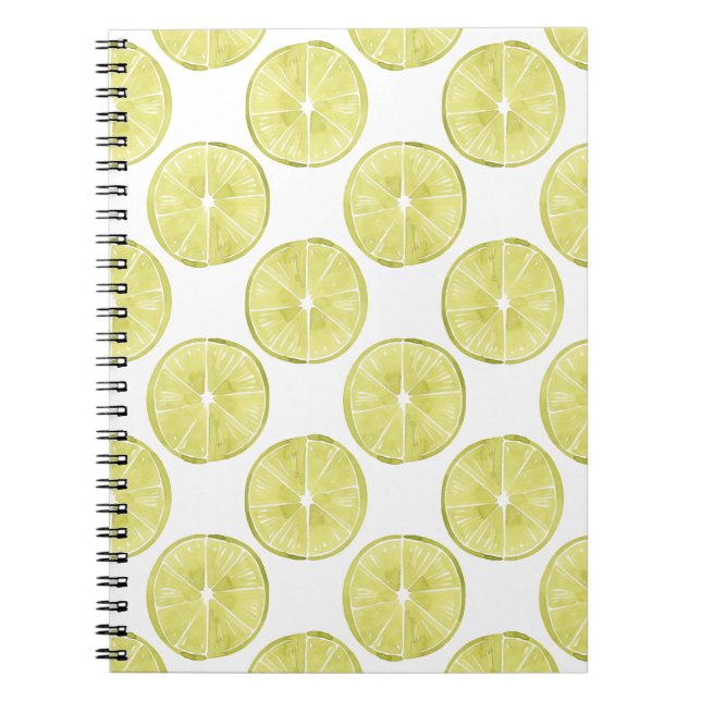 Let's Taco About It | Lime Pattern Notebook (Front)