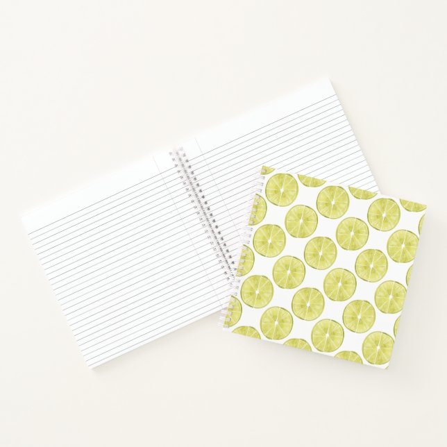 Let's Taco About It | Lime Pattern Notebook (Inside)