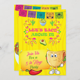 Let's Taco About It Party Invitation