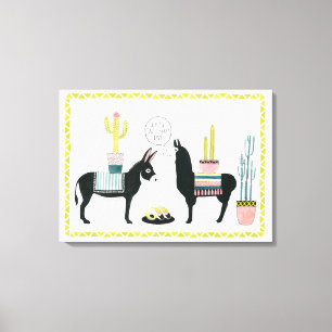Let's Taco About Love Canvas Print
