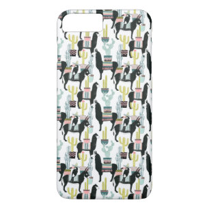 Let's Taco About Love   Llama & Donkey Pattern iPhone 8 Plus/7 Plus Case
